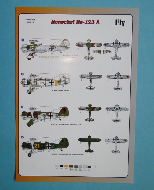 Fly 72008 Henschel Hs-123 A 1:72