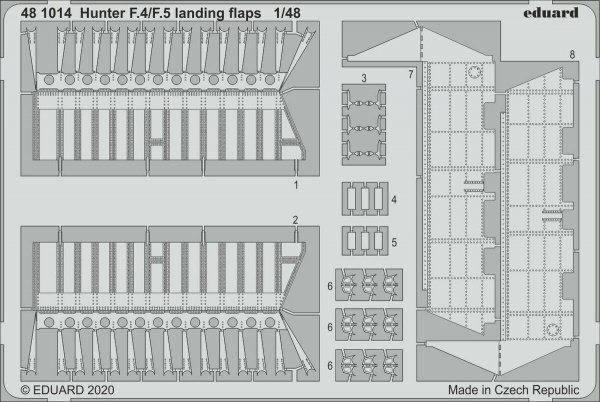 Eduard 481014 Hunter F.4/F.5 landing flaps for AIRFIX 1/48