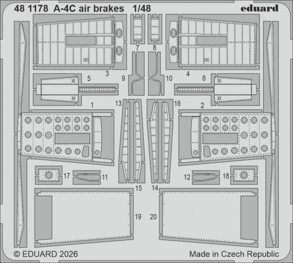 Eduard 481178 A-4C air brakes for HOBBY BOSS 1/48