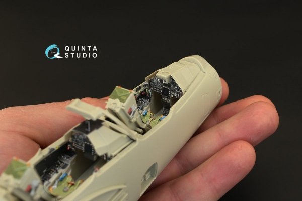 Quinta Studio QD32013 Mirage 2000N 3D-Printed &amp; coloured Interior on decal paper (for Kitty Hawk kit) 1/32