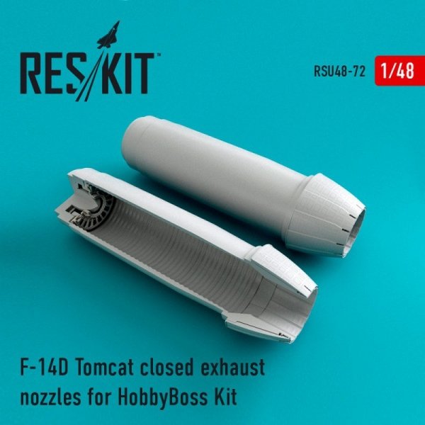 RESKIT RSU48-0072 F-14D Tomcat closed exhaust nozzles for HobbyBoss kit 1/48