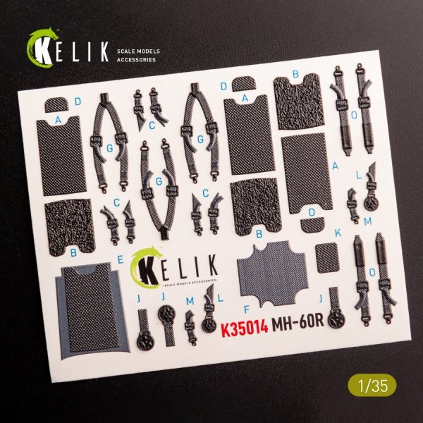 KELIK K35014 MH-60R interior 3D decals for Kitty Hawk kit 1/35