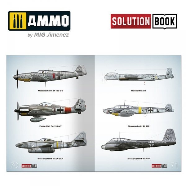 Ammo of Mig 6526 How to Paint WWII Luftwaffe Mid War Aircraft SOLUTION BOOK