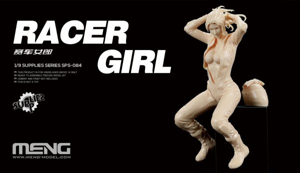 Meng Model SPS-084 Racer Girl 1/9
