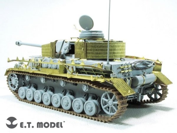 E.T. Model E35-290 WWII German Pz.Kpfw.IV Ausf.H w/Zimmerit Schurzen (Mid version) For DRAGON 1/35