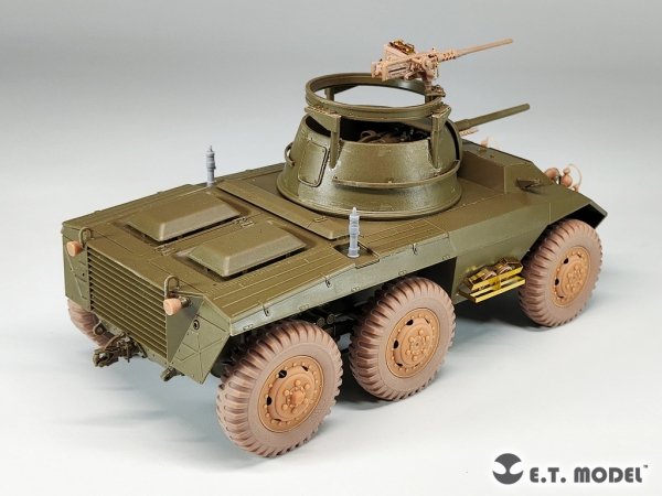 E.T. Model P35-150 U.S.Army M8/M20 Light Armored Car Sagged Wheels For TAMIYA Kit 1/35