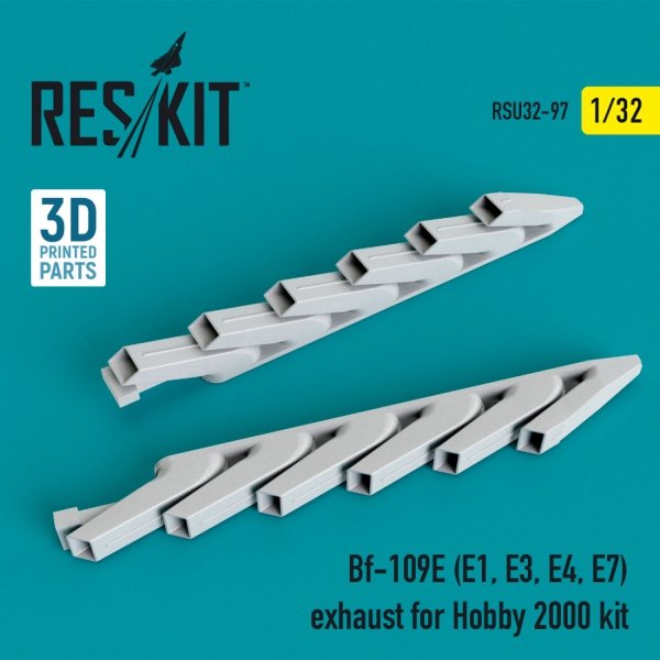 RESKIT RSU32-0097 BF-109E (E1, E3, E4, E7) EXHAUST FOR HOBBY 2000 KIT 1/32