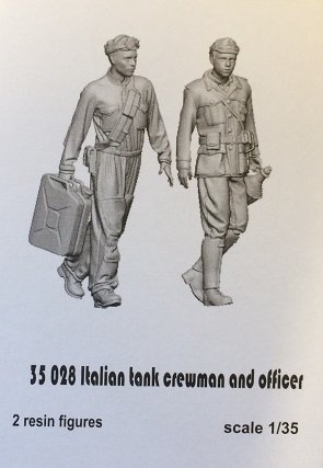 Glowel Miniatures 35028 Italian tank crewman and officer 1/35