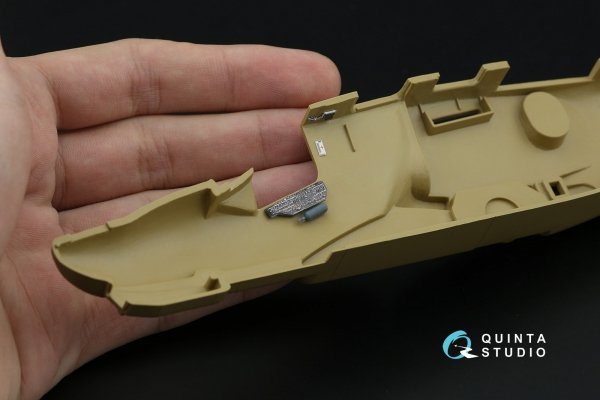 Quinta Studio QD+48638 Ka-50 (black panels) 3D-Printed &amp; coloured Interior on decal paper (Italeri) (with 3D-printed resin parts) 1/48