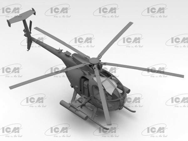 ICM 48370 AH-6J Little Bird US Special Forces Attack Helicopter 1/48