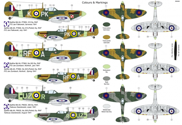 Kovozavody Prostejov KPM0303 Spitfire Mk.IIa „Polish Eagles“ 1/72