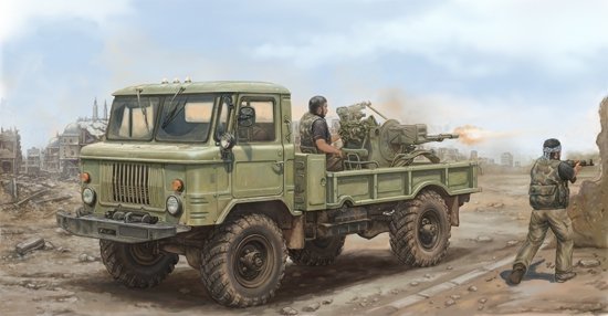 Trumpeter 01017 Russian GAZ-66 Light Truck with ZU-23-2