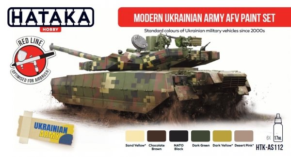 Hataka HTK-AS112 Modern Ukrainian Army AFV paint set 6x17 ml