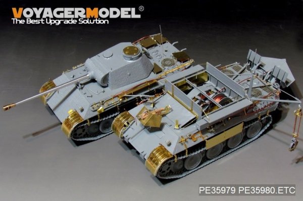 Voyager Model PE35979 WWII German Bergepanther Ausf.A (Early type,Panther A tool holders) Basic For TAKOM 2101 1/35