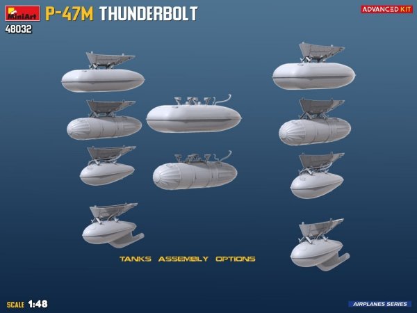 Mini Art 48032 P-47M Thunderbolt Advanced Kit 1/48