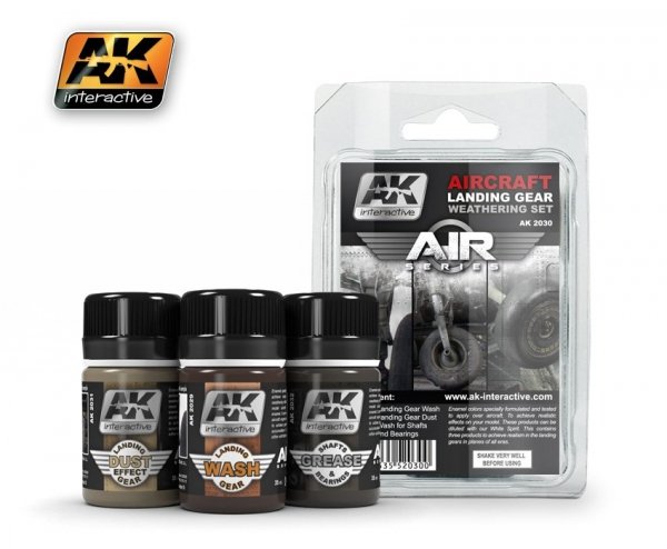 AK Interactive AK2030 Aircraft Landing Gear Weathering Set (Air Series)