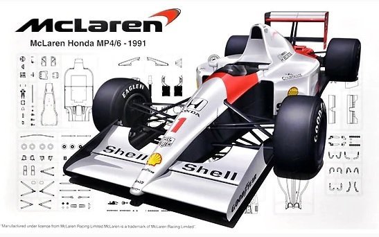 Fujimi 092133 McLaren Honda MP4/6 Japanese GP/San Marino GP/Brazilian GP 1/20
