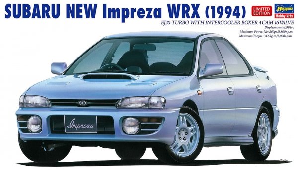 Hasegawa 20675 SUBARU NEW Impreza WRX 1994 1/24