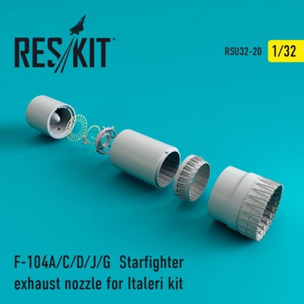 RESKIT RSU32-0020 F-104 Starfighter (A/C/D/J/G) exhaust nozzle for Italeri Kit 1/32