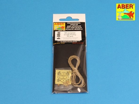 Aber R-08n All – purpose single Pulley x 2pcs (1:35)