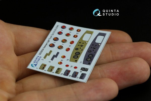 Quinta Studio QD35034 Opel Blitz 3D-Printed &amp; coloured Interior on decal paper (ICM) 1/35