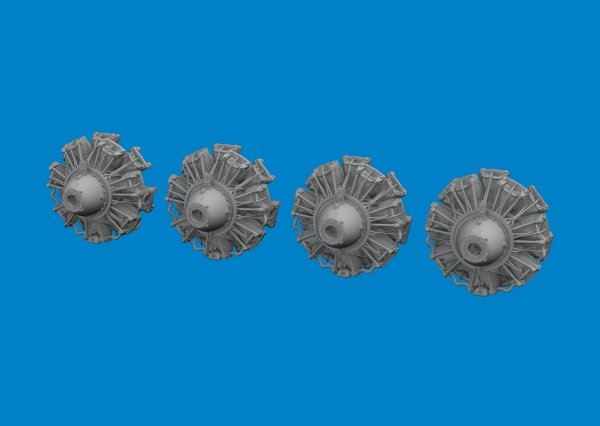 Eduard 6481111 B-24D engines PRINT HOBBY BOSS 1/48