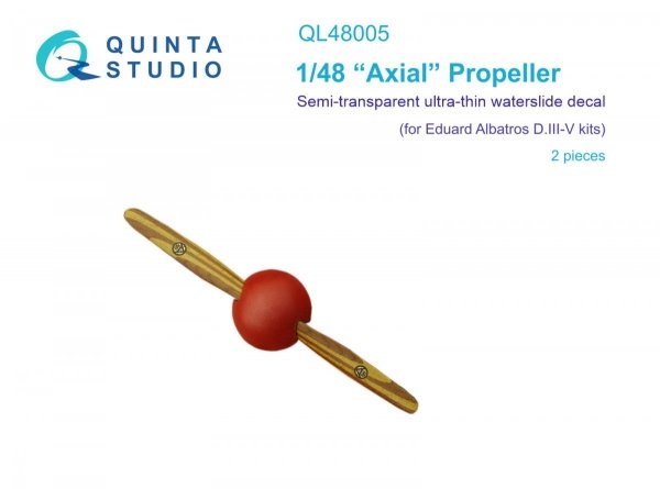 Quinta Studio QL48005 Axial Propeller (Eduard) 1/48