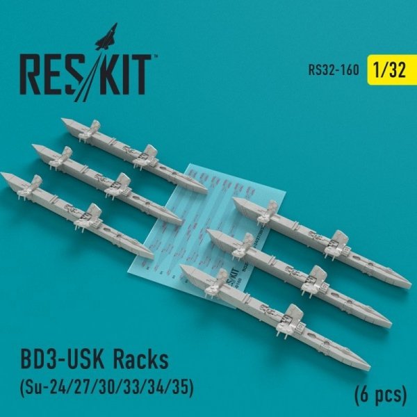 RESKIT RS32-0160 BD3-USK Racks (6 pcs) 1/32