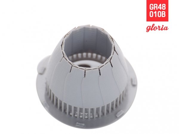 Gloria GR48012B F-16CJ F110-GE Exhaust Nozzle &amp; Afterburner CLOSED TAMIYA 1/48