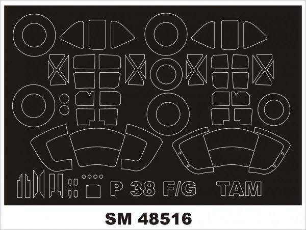 Montex SM48516 P-38F-G TAMIYA 1/48