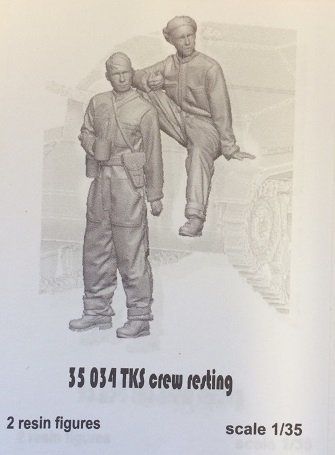 Glowel Miniatures 35034 TKS crew resting 1/35