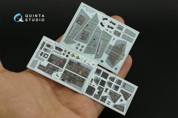 Quinta Studio QD32099 F-14B 3D-Printed &amp; coloured Interior on decal paper (Trumpeter) 1/32