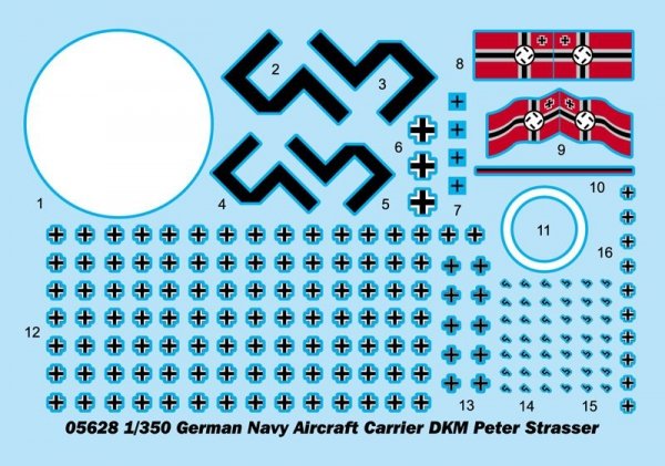 Trumpeter 05628 German Navy Aircraft Carrier DKM Peter Strasser 1/350