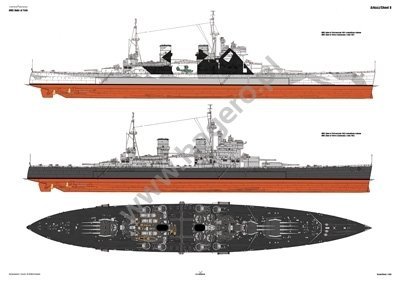 Kagero 7019 The battleship HMS Duke of York EN/PL
