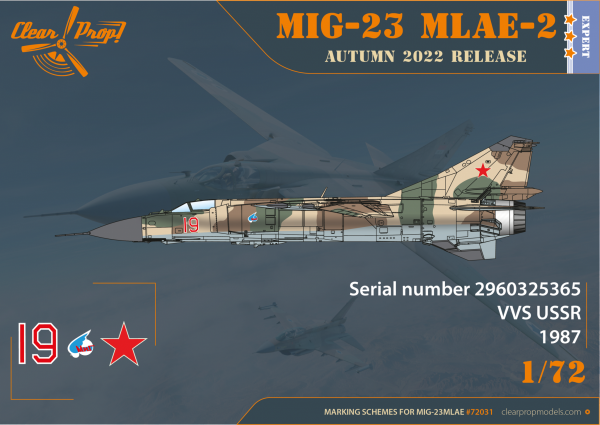 Clear Prop! CP72031 MiG-23MLAE-2 Flogger-G EXPERT KIT 1/72