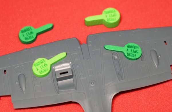 Omask 77258 Spitfire Mk.V wheel bay plugs (for Eduard) EVA foam masks 1/72