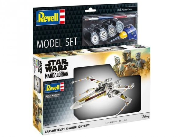 Revell 66790 Model Set Star Wars Mandalorian Carson Teva's X-Wing Fighter 1/57