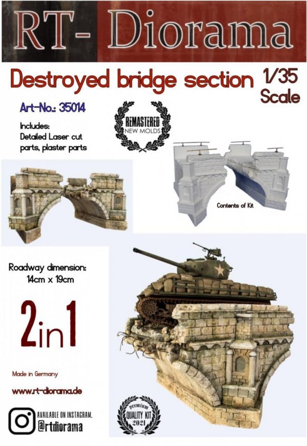 RT-Diorama 35014 Destroyed Stonebridge 1/35