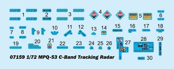 Trumpeter 07159 MPQ 53 C-Band Tracking Radar 1/72