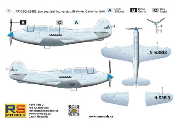 RS Models 94024 RP-39Q-22-BE American Trainer 1/72