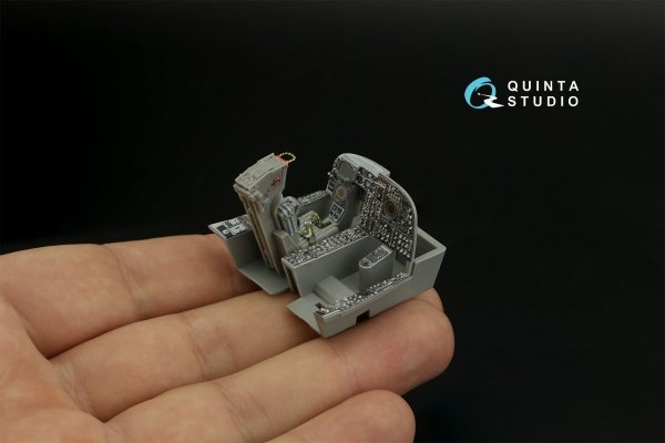 Quinta Studio QD48372 A-6A 3D-Printed &amp; coloured Interior on decal paper (Kinetic) 1/48