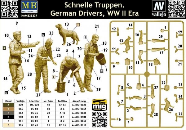 Master Box 35237 Schnelle Truppen - German WWII Drivers 1/35