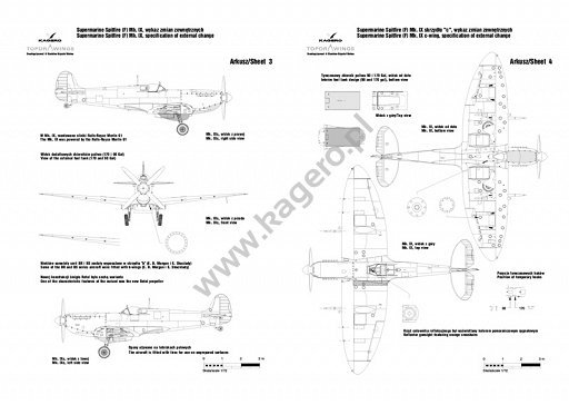 Kagero 7029 Supermarine Spitfire Mk. IX/XVI and other EN/PL