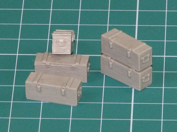 Eureka XXL E-014 Wooden Ammo Boxes for 5 cm Kw.K.39 1:35