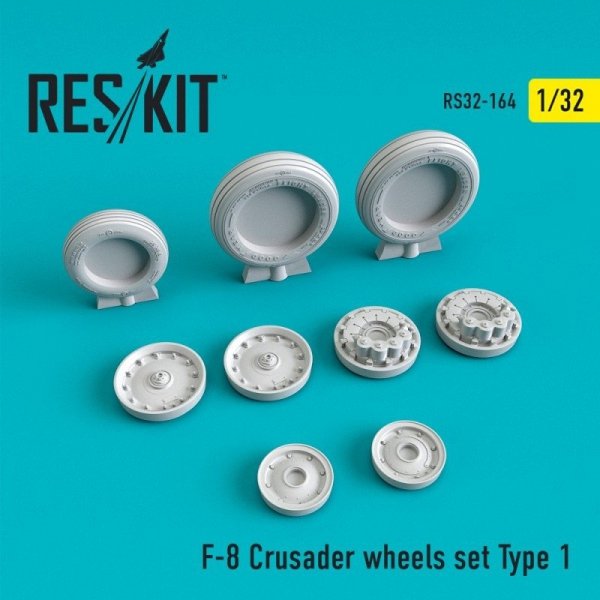 RESKIT RS32-0164 F-8 Crusader Type 1 wheels set 1/32