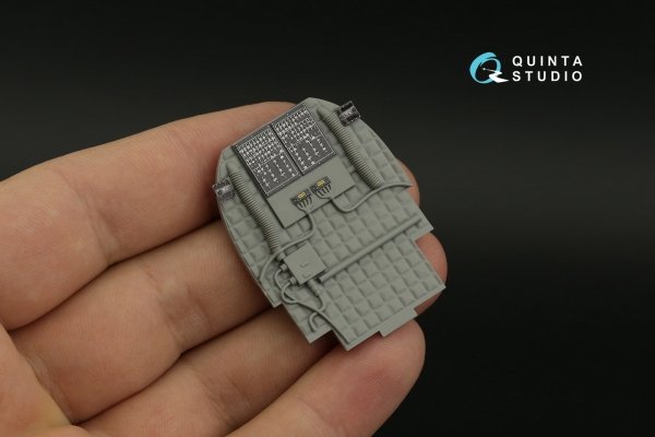 Quinta Studio QDS+35106 AH-64D 3D-Printed &amp; coloured Interior on decal paper (Takom) (Small version) (with 3D-printed resin parts) 1/35