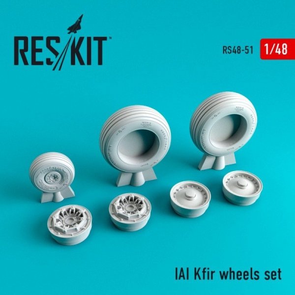 RESKIT RS48-0051 IAI Kfir wheels set 1/48