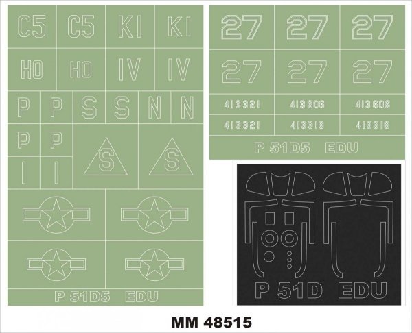 Montex MM48515 P-51D-5 MUSTANG EDUARD 1/48