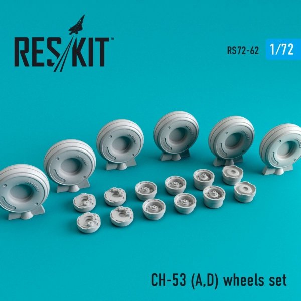 RESKIT RS72-0062 CH-53 (A,D) WHEELS SET 1/72