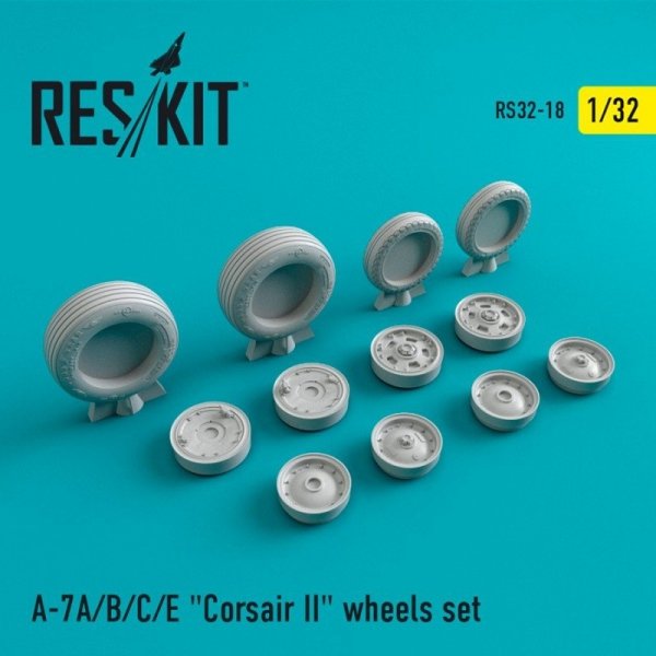RESKIT RS32-0018 A-7 &quot;Corsair II&quot; (A/B/C/E) wheels set 1/32
